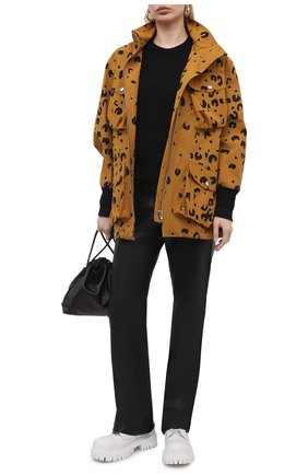 Женская хлопковая куртка KENZO коричневого цвета по цене 98850 руб., арт. FB520U0749PB | Фото 2 Женская хлопковая куртка KENZO коричневого цвета, арт. FB520U0749PB | Фото 2