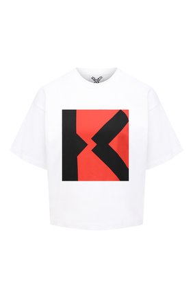 Женская хлопковая футболка kenzo sport KENZO белого цвета по цене 11150 руб., арт. FB52TS6904SJ | Фото 1 Женская хлопковая футболка kenzo sport KENZO белого цвета, арт. FB52TS6904SJ | Фото 1