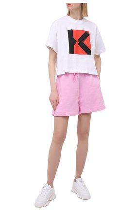 Женская хлопковая футболка kenzo sport KENZO белого цвета по цене 11150 руб., арт. FB52TS6904SJ | Фото 2 Женская хлопковая футболка kenzo sport KENZO белого цвета, арт. FB52TS6904SJ | Фото 2