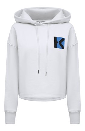 Женский хлопковое худи kenzo sport KENZO светло-серого цвета по цене 32850 руб., арт. FB52SW6264MS | Фото 1 Женский хлопковое худи kenzo sport KENZO светло-серого цвета, арт. FB52SW6264MS | Фото 1
