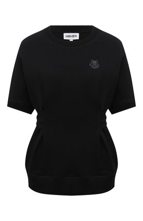 Женский хлопковый свитшот KENZO черного цвета по цене 22250 руб., арт. FB52SW6154ML | Фото 1 Женский хлопковый свитшот KENZO черного цвета, арт. FB52SW6154ML | Фото 1