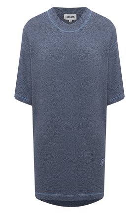 Женское платье из шерсти и хлопка KENZO голубого цвета по цене 32850 руб., арт. FB52R05543AB | Фото 1 Женское платье из шерсти и хлопка KENZO голубого цвета, арт. FB52R05543AB | Фото 1
