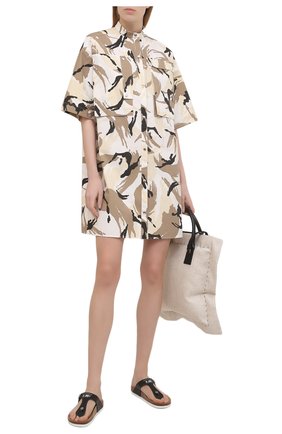 Женское хлопковое платье KENZO разноцветного цвета по цене 43950 руб., арт. FB52R00281PC | Фото 2 Женское хлопковое платье KENZO разноцветного цвета, арт. FB52R00281PC | Фото 2