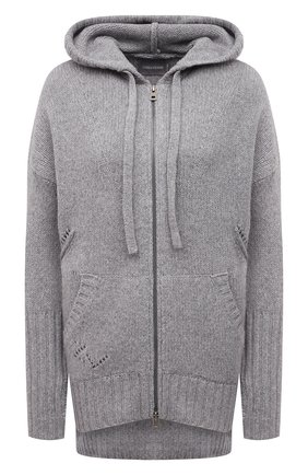 Женский шерстяной кардиган ZADIG&VOLTAIRE серого цвета по цене 41600 руб., арт. SKMF2406F | Фото 1 Женский шерстяной кардиган ZADIG&VOLTAIRE серого цвета, арт. SKMF2406F | Фото 1