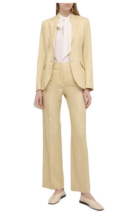 Женский жакет KITON желтого цвета по цене 320500 руб., арт. D50514K09T26 | Фото 2 Женский жакет KITON желтого цвета, арт. D50514K09T26 | Фото 2