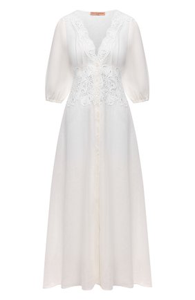 Женское льняное платье ERMANNO SCERVINO белого цвета по цене 75800 руб., арт. D384K317LBJ | Фото 1 Женское льняное платье ERMANNO SCERVINO белого цвета, арт. D384K317LBJ | Фото 1