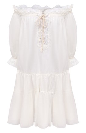 Женское хлопковое платье ERMANNO SCERVINO белого цвета по цене 71700 руб., арт. D384K305MUL | Фото 1 Женское хлопковое платье ERMANNO SCERVINO белого цвета, арт. D384K305MUL | Фото 1