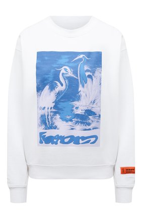 Женский хлопковый свитшот HERON PRESTON белого цвета по цене 38250 руб., арт. HWBA007R21JER0020140 | Фото 1 Женский хлопковый свитшот HERON PRESTON белого цвета, арт. HWBA007R21JER0020140 | Фото 1