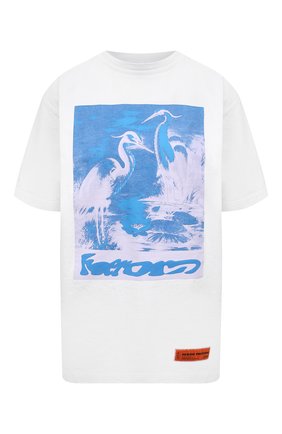Женская хлопковая футболка HERON PRESTON белого цвета по цене 21500 руб., арт. HWAA023R21JER0030140 | Фото 1 Женская хлопковая футболка HERON PRESTON белого цвета, арт. HWAA023R21JER0030140 | Фото 1