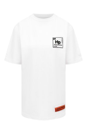 Женская хлопковая футболка HERON PRESTON белого цвета по цене 21500 руб., арт. HWAA023R21JER0020110 | Фото 1 Женская хлопковая футболка HERON PRESTON белого цвета, арт. HWAA023R21JER0020110 | Фото 1