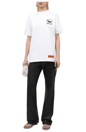 Женская хлопковая футболка HERON PRESTON белого цвета по цене 21500 руб., арт. HWAA023R21JER0020110 | Фото 2 Женская хлопковая футболка HERON PRESTON белого цвета, арт. HWAA023R21JER0020110 | Фото 2
