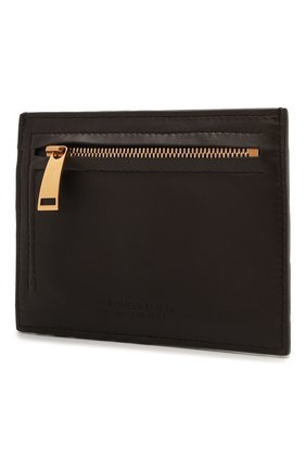 Женский кожаный футляр для кредитных карт BOTTEGA VENETA темно-коричневого цвета по цене 29800 руб., арт. 635043/VCPP3 | Фото 2 Женский кожаный футляр для кредитных карт BOTTEGA VENETA темно-коричневого цвета, арт. 635043/VCPP3 | Фото 2