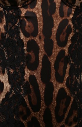 Женское шелковое боди DOLCE & GABBANA леопардового цвета по цене 99500 руб., арт. 09A05T/FSAXY | Фото 4 Женское шелковое боди DOLCE & GABBANA леопардового цвета, арт. 09A05T/FSAXY | Фото 4