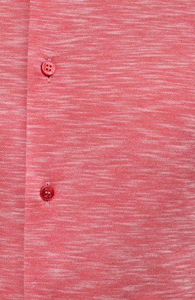 Мужская хлопковая рубашка ZILLI SPORT красного цвета, арт. MFV-56208-@/ZS07 | Фото 5 (Манжеты: На пуговицах; Воротник: Кент; Рукава: Длинные; Рубашки М: Regular Fit; Случай: Повседневный; Длина (для топов): Стандартные; Региональные ограничения белый список (Axapta Mercury): RU; Материал внешний: Хлопок; Принт: Однотонные; Стили: Кэжуэл)