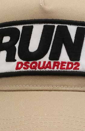 Мужской хлопковая бейсболка DSQUARED2 бежевого цвета по цене 13200 руб., арт. BCM0397 05C00001 | Фото 3 Мужской хлопковая бейсболка DSQUARED2 бежевого цвета, арт. BCM0397 05C00001 | Фото 3