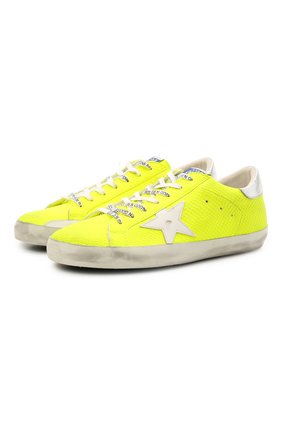 Мужские кеды superstar GOLDEN GOOSE DELUXE BRAND желтого цвета по цене 42700 руб., арт. GMF00101.F001239 | Фото 1 Мужские кеды superstar GOLDEN GOOSE DELUXE BRAND желтого цвета, арт. GMF00101.F001239 | Фото 1