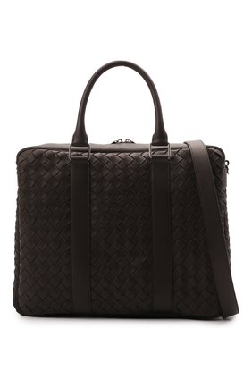Мужская кожаная сумка для ноутбука BOTTEGA VENETA темно-коричневого цвета по цене 260000 руб., арт. 650372/V0E51 | Фото 5 Мужская кожаная сумка для ноутбука BOTTEGA VENETA темно-коричневого цвета, арт. 650372/V0E51 | Фото 5