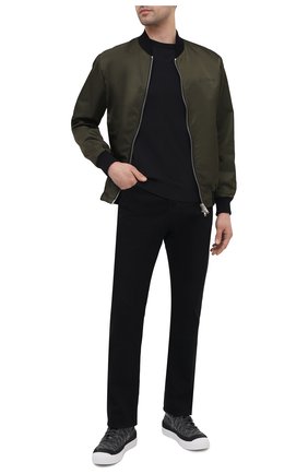 Мужские текстильные кеды STONE ISLAND темно-серого цвета по цене 44450 руб., арт. 7415S0269 | Фото 2 Мужские текстильные кеды STONE ISLAND темно-серого цвета, арт. 7415S0269 | Фото 2
