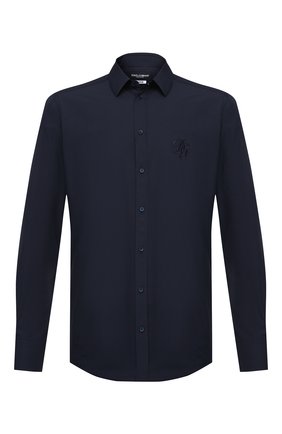 Мужская хлопковая рубашка DOLCE & GABBANA синего цвета по цене 41650 руб., арт. G5EJ1Z/GEN86 | Фото 1 Мужская хлопковая рубашка DOLCE & GABBANA синего цвета, арт. G5EJ1Z/GEN86 | Фото 1