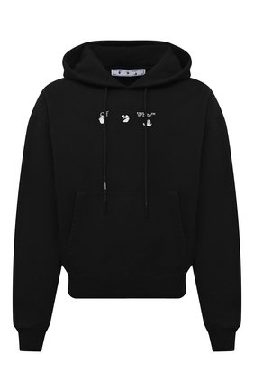 Мужской хлопковое худи OFF-WHITE черного цвета по цене 47000 руб., арт. 0MBB037S21FLE001 | Фото 1 Мужской хлопковое худи OFF-WHITE черного цвета, арт. 0MBB037S21FLE001 | Фото 1