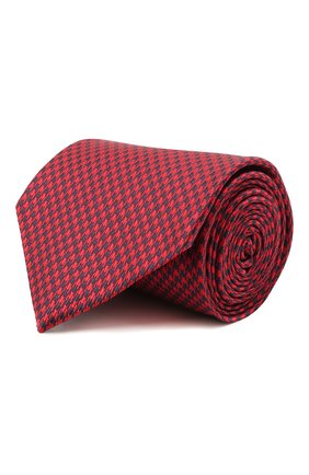 Мужской шелковый галстук BRIONI красного цвета, арт. 062H00/P0449 | Фото 1 (Материал: Текстиль, Шелк; Принт: С принтом; Региональные ограничения белый список (Axapta Mercury): RU)
