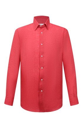 Мужская льняная рубашка BRIONI красного цвета по цене 49400 руб., арт. SCAY0L/P9111 | Фото 1 Мужская льняная рубашка BRIONI красного цвета, арт. SCAY0L/P9111 | Фото 1 (Материал внешний: Лен; Рукава: Длинные; Длина (для топов): Стандартные; Случай: Повседневный; Воротник: Кент; Манжеты: На пуговицах; Принт: Однотонные; Стили: Кэжуэл)
