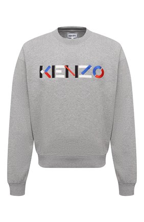 Мужской хлопковый свитшот KENZO серого цвета по цене 26900 руб., арт. FB55SW5234M0 | Фото 1 Мужской хлопковый свитшот KENZO серого цвета, арт. FB55SW5234M0 | Фото 1