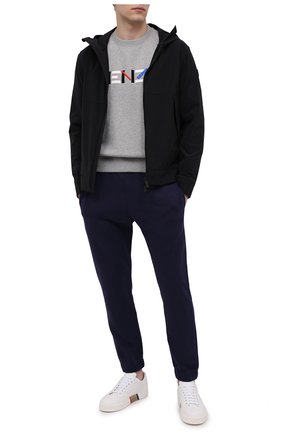Мужской хлопковый свитшот KENZO серого цвета по цене 26900 руб., арт. FB55SW5234M0 | Фото 2 Мужской хлопковый свитшот KENZO серого цвета, арт. FB55SW5234M0 | Фото 2