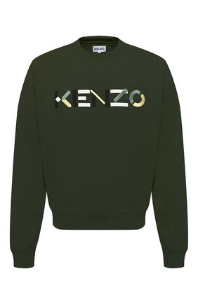 Мужской хлопковый свитшот KENZO хаки цвета по цене 26900 руб., арт. FB55SW5234M0 | Фото 1 Мужской хлопковый свитшот KENZO хаки цвета, арт. FB55SW5234M0 | Фото 1
