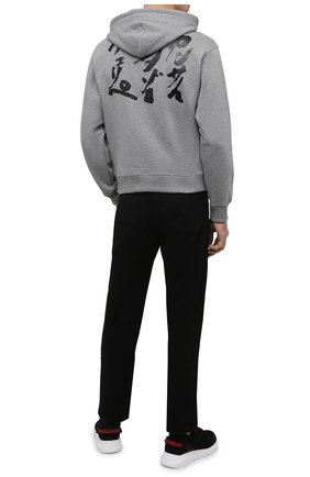 Мужской хлопковое худи kenzo x kansai yamamoto KENZO серого цвета по цене 31700 руб., арт. FB55SW3234ML | Фото 2 Мужской хлопковое худи kenzo x kansai yamamoto KENZO серого цвета, арт. FB55SW3234ML | Фото 2