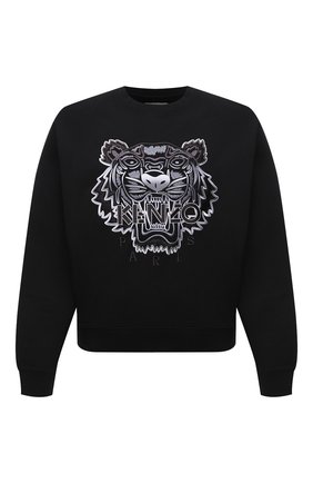 Мужской хлопковый свитшот KENZO черно-белого цвета по цене 26900 руб., арт. FB55SW1164XG | Фото 1 Мужской хлопковый свитшот KENZO черно-белого цвета, арт. FB55SW1164XG | Фото 1