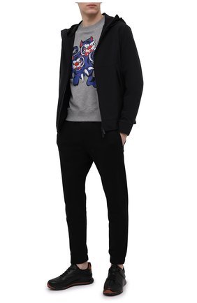 Мужской хлопковый свитшот kenzo x kansai yamamoto KENZO серого цвета по цене 26900 руб., арт. FB55SW0134ML | Фото 2 Мужской хлопковый свитшот kenzo x kansai yamamoto KENZO серого цвета, арт. FB55SW0134ML | Фото 2