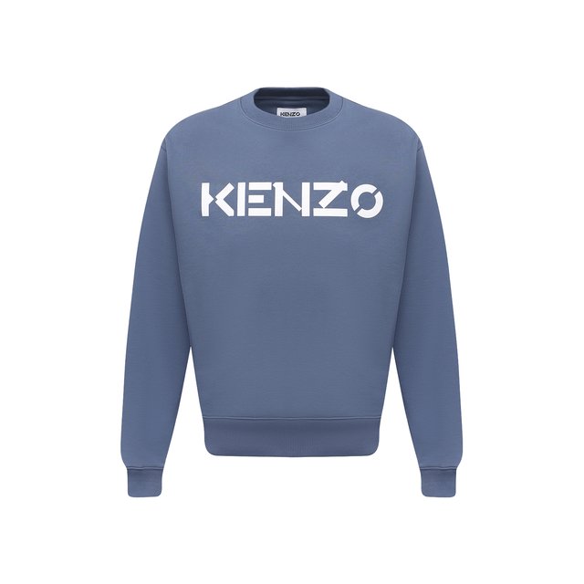 Хлопковый свитшот Kenzo FA65SW0004MD, цвет синий, размер 44 - фото 1