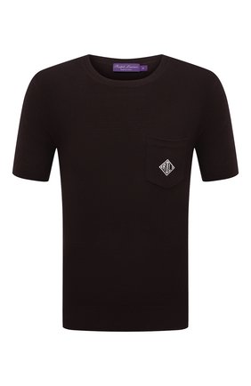 Мужской джемпер из шелка и хлопка RALPH LAUREN коричневого цвета по цене 78750 руб., арт. 790832891 | Фото 1 Мужской джемпер из шелка и хлопка RALPH LAUREN коричневого цвета, арт. 790832891 | Фото 1