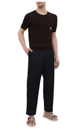 Мужской джемпер из шелка и хлопка RALPH LAUREN коричневого цвета по цене 78750 руб., арт. 790832891 | Фото 2 Мужской джемпер из шелка и хлопка RALPH LAUREN коричневого цвета, арт. 790832891 | Фото 2
