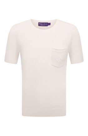 Мужской джемпер из шелка и хлопка RALPH LAUREN белого цвета по цене 78750 руб., арт. 790832891 | Фото 1 Мужской джемпер из шелка и хлопка RALPH LAUREN белого цвета, арт. 790832891 | Фото 1
