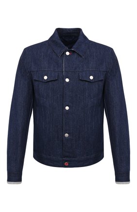 Мужская джинсовая куртка KITON синего цвета по цене 283500 руб., арт. UW0948MV07T92 | Фото 1 Мужская джинсовая куртка KITON синего цвета, арт. UW0948MV07T92 | Фото 1