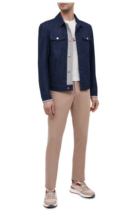 Мужская джинсовая куртка KITON синего цвета по цене 283500 руб., арт. UW0948MV07T92 | Фото 2 Мужская джинсовая куртка KITON синего цвета, арт. UW0948MV07T92 | Фото 2
