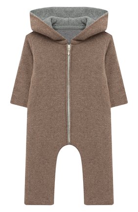 Детский кашемировый комбинезон WOOL&COTTON бежевого цвета по цене 12850 руб., арт. KMLBR-H | Фото 1 Детский кашемировый комбинезон WOOL&COTTON бежевого цвета, арт. KMLBR-H | Фото 1