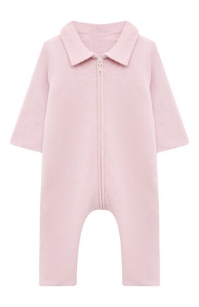 Детский кашемировый комбинезон WOOL&COTTON розового цвета по цене 12850 руб., арт. KMLBR | Фото 1 Детский кашемировый комбинезон WOOL&COTTON розового цвета, арт. KMLBR | Фото 1
