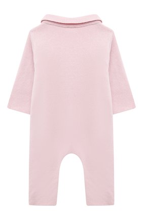 Детский кашемировый комбинезон WOOL&COTTON розового цвета, арт. KMLBR | Фото 2 (Ростовка одежда: 6 мес | 68 см, 12 мес | 80 см)
