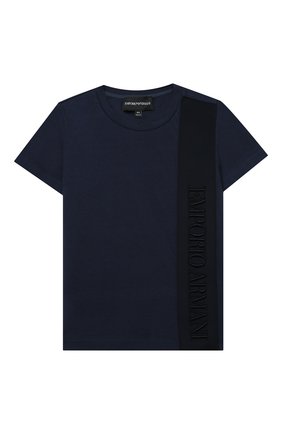Детского комплект из футболки и шорт EMPORIO ARMANI темно-синего цвета по цене 18850 руб., арт. 3K4VJG/4JJGZ | Фото 2 Детского комплект из футболки и шорт EMPORIO ARMANI темно-синего цвета, арт. 3K4VJG/4JJGZ | Фото 2 (Материал внешний: Хлопок; Мальчики Кросс-КТ: Костюмы-спорт; Рукава: Короткие; Региональные ограничения белый список (Axapta Mercury): RU; Ростовка одежда: 10 - 11 лет | 140 - 146см, 13 - 15 лет | 158 см, 16 лет | 164 см, 4 года | 104 см, 5 лет | 110 см, 6 лет | 116 см, 7 лет | 122 см, 8 лет | 128 см)