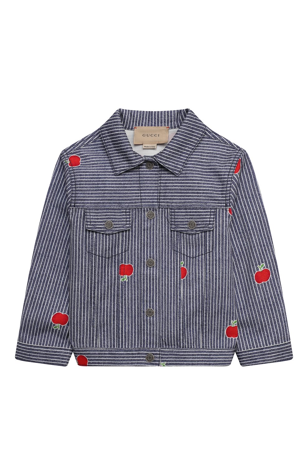 Детского джинсовая куртка GUCCI голубого цвета, арт. 650103/XDBKY | Фото 1
