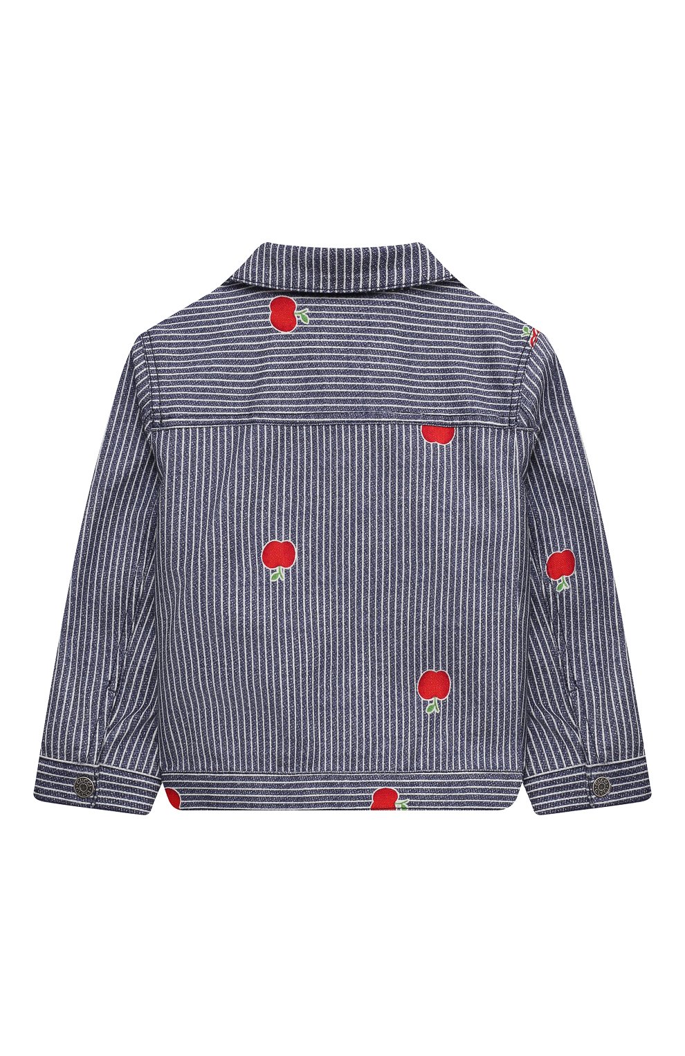 Детского джинсовая куртка GUCCI голубого цвета по цене 41500 руб., арт. 650103/XDBKY | Фото 2 Детского джинсовая куртка GUCCI голубого цвета, арт. 650103/XDBKY | Фото 2