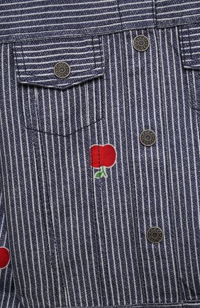 Детского джинсовая куртка GUCCI голубого цвета по цене 41500 руб., арт. 650103/XDBKY | Фото 3 Детского джинсовая куртка GUCCI голубого цвета, арт. 650103/XDBKY | Фото 3