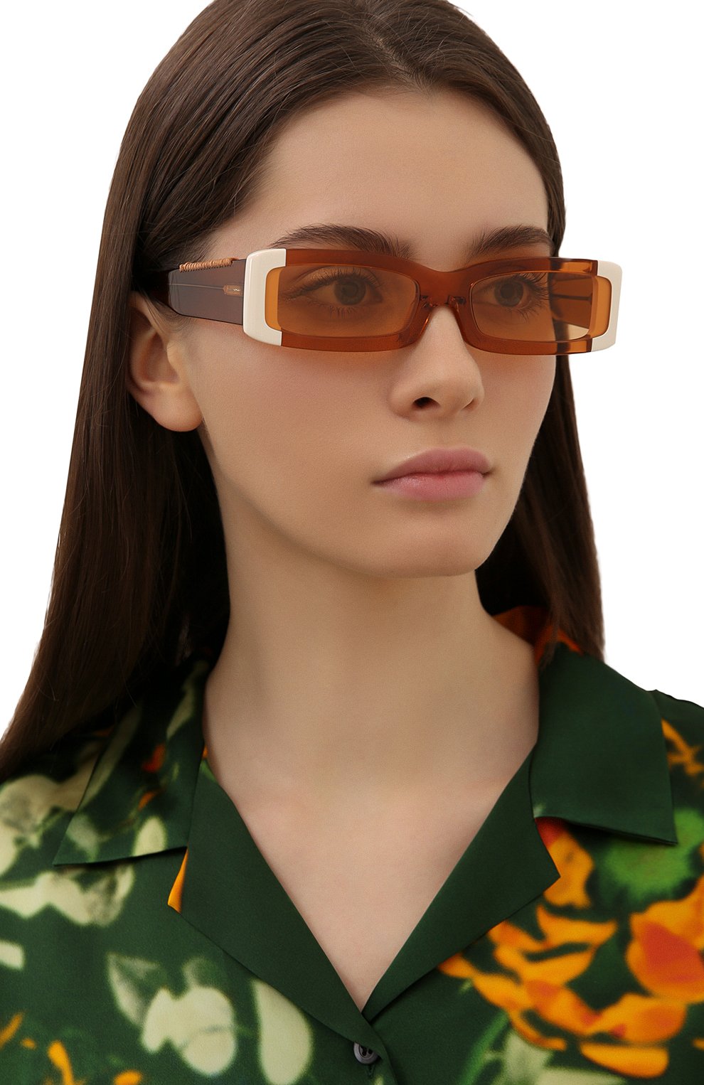 Женские солнцезащитные очки JACQUEMUS оранжевого цвета по цене 38100 руб., арт. LES LUNETTES 97 SHADE 0F 0RANGE | Фото 2 Женские солнцезащитные очки JACQUEMUS оранжевого цвета, арт. LES LUNETTES 97 SHADE 0F 0RANGE | Фото 2