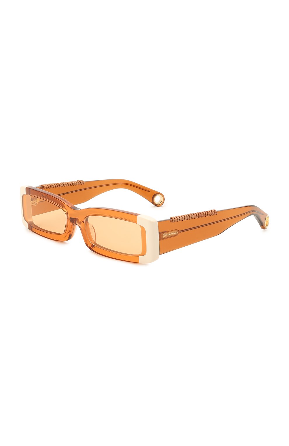 Женские солнцезащитные очки JACQUEMUS оранжевого цвета, арт. LES LUNETTES 97 SHADE 0F 0RANGE | Фото 1 (Кросс-КТ: С/з-унисекс; Региональные ограничения белый список (Axapta Mercury): RU; Тип очков: С/з; Оптика Гендер: оптика-унисекс; Очки форма: Узкие)