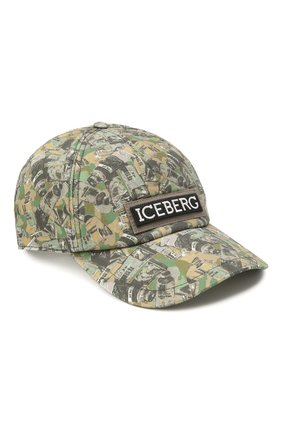 Мужской хлопковая бейсболка ICEBERG хаки цвета по цене 12100 руб., арт. 21E I1P1/7102/6920 | Фото 1 Мужской хлопковая бейсболка ICEBERG хаки цвета, арт. 21E I1P1/7102/6920 | Фото 1