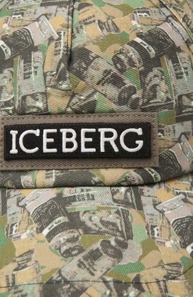 Мужской хлопковая бейсболка ICEBERG хаки цвета по цене 12100 руб., арт. 21E I1P1/7102/6920 | Фото 3 Мужской хлопковая бейсболка ICEBERG хаки цвета, арт. 21E I1P1/7102/6920 | Фото 3