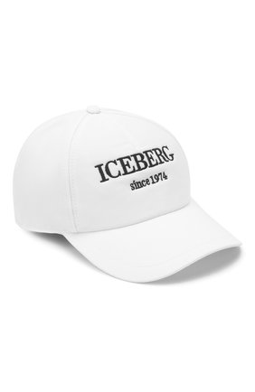 Мужской хлопковая бейсболка ICEBERG белого цвета по цене 8600 руб., арт. 21E I1P1/7103/6920 | Фото 1 Мужской хлопковая бейсболка ICEBERG белого цвета, арт. 21E I1P1/7103/6920 | Фото 1